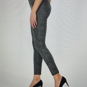 Kut from the Kloth Black Crocodile Connie High Rise Fab Ankle Skinny Jeans 8 NWT